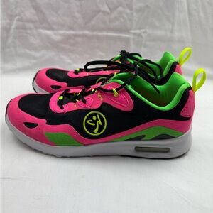 Zumba Air Lo Fitness women’s Sneakers in Pink and Green size 8.5